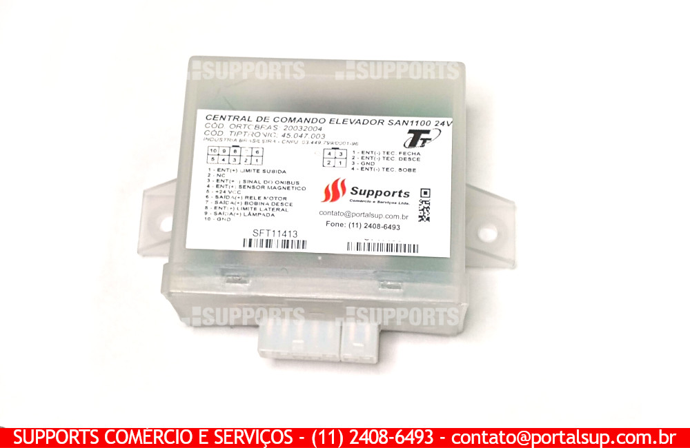 Central de Comando Elevador SAN1100 24V - 20032004 - 45.047.003 - PORTAL SUP - Supports Comércio e Serviços - 11 2408-6493